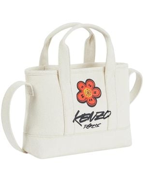 KENZO X Futura 2000 Small Utility Canvas Bols - Blanco