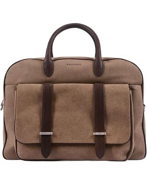 Claudio Orciani Shoulder Bag Cross - Brown