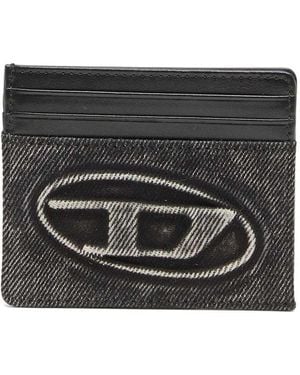 DIESEL Card Holder With Embossed Logo - Black