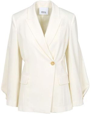 Erika Cavallini Semi Couture Erika Cavallini semi-couture vestes crème - Blanc