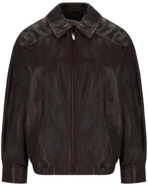 Weekend by Maxmara Cose Leather Jacket - Black