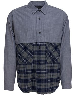 Comme des Garçons Shirt With Cotton Inserts - Blue