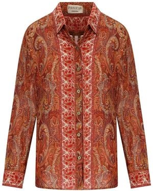 PAHIESA FORMENTERA Rust Shirt - Red