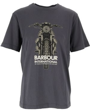 Barbour Causey Grafisch T-shirt - Zwart