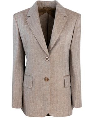 Max Mara Blazer Teso Tabacco - Grijs