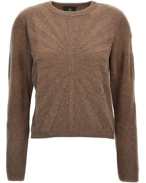 Rick Owens Moncler + 'biker' Trui - Bruin