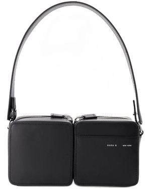 Kara Bolso apilado de vagabundo cuero negro