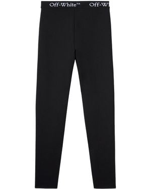 Off-White c/o Virgil Abloh Legging À Bande Logo - Bleu