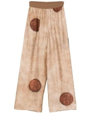 Uma Wang Pantalones morados con estampado de lunares - Neutro