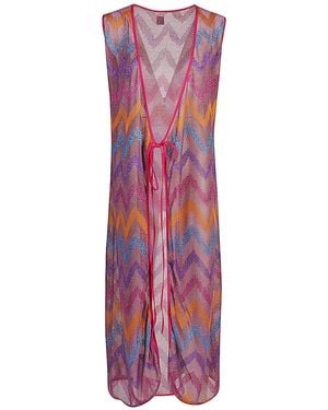 Feel me fab Fühle mich fabelhaft quadrifoglio gedrucktes langes Kleid - Lila