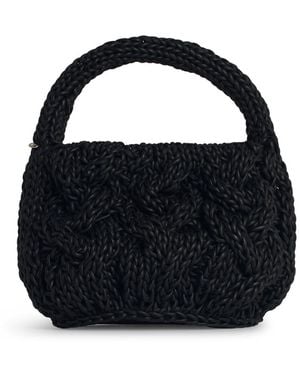 JW Anderson Jw Anderson 'knit' Black Lear Bag - Blauw