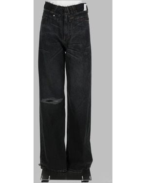 MM6 by Maison Margiela Cotton Trousers With Contrasting Lining - Grey