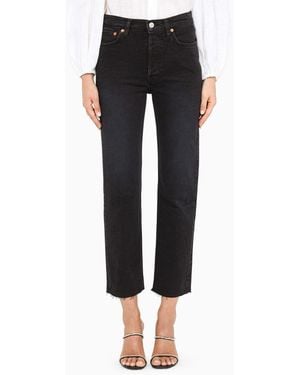 RE/DONE Cropped Pants - Black