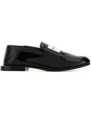 Givenchy Leather Label Loafers - Black