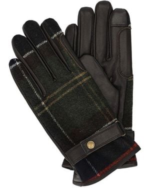 Barbour Aubrey Classic Tartan Gloves - Black
