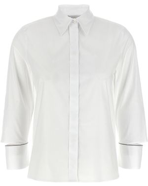 Peserico Cuff Detail Shirt Camicie Bianco-Donna
