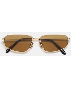 Retrosuperfuture Sonnenbrille Isedra Mustard Fk5 Gold/Braun Unisex