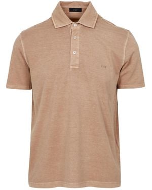 Fay T Shirts And Polos - Natural