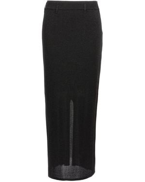 Missoni Vanity And Lamé Skirt Gonne Nero-Donna