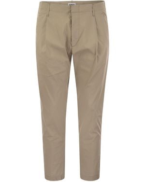 Dondup Ben Carrot Poplin Broek - Naturel