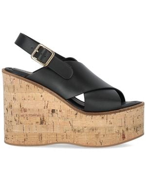 Paloma Barceló Begonia Wedge Sandal - Metallic