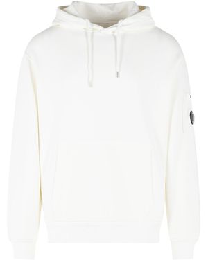 C.P. Company Weißes Baumwoll-Sweatshirt