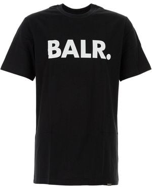 BALR Marke Straight T Shirt - Schwarz