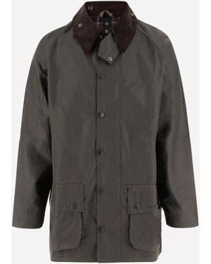 Barbour Beaufort Gewaxt Jas - Grijs
