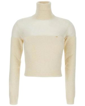 Elisabetta Franchi Kurzer Rollkragenpullover von - Weiß