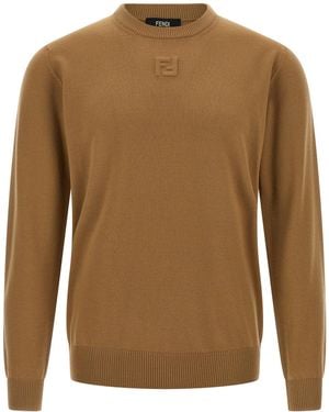 Fendi Wool Sweater - Brown