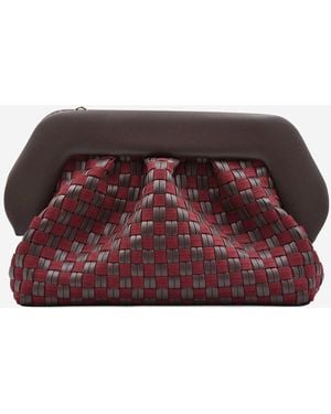 THEMOIRÈ Bios Trim Vegan Fabric Bag - Red