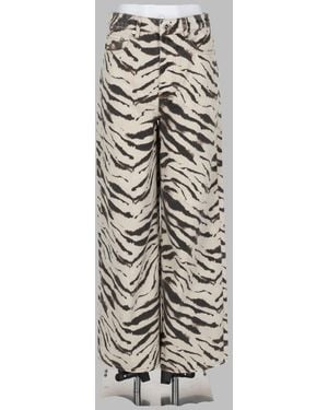 Ganni Jeans Wide Leg Organic Cotton - White