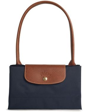 Longchamp 'L Le Pliage Original 'Umhängetasche in Marine Recycling Tela - Blau