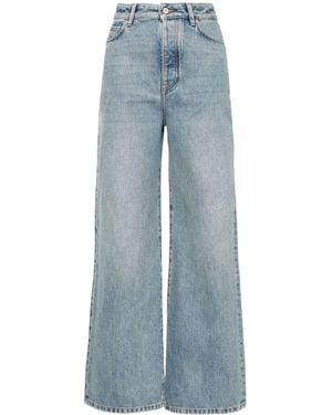 Loewe Denim High-Wasited Jeans - Blue