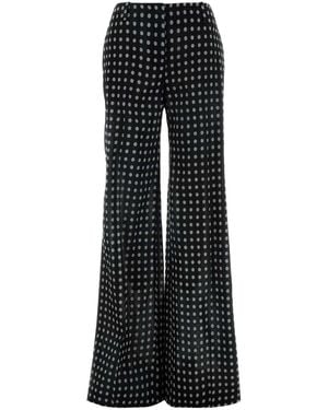 Ermanno Scervino Printed Organza Pant - Black