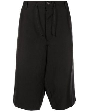 Maison Margiela Blend Linen Bermuda Shorts - Black