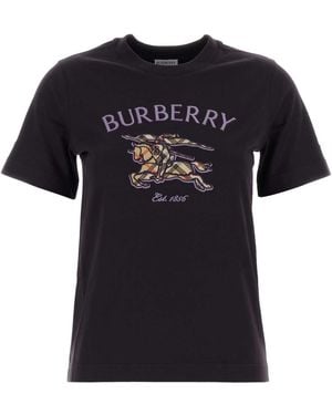 Burberry Crew Neck T-Shirt - Black