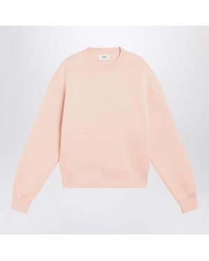 Ami Paris Blush Ami De Coeur Sweatshirt - Pink