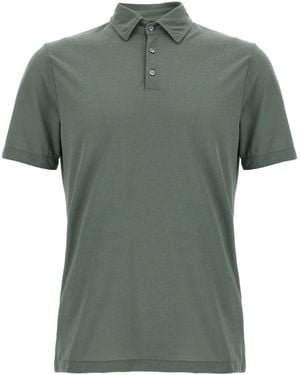 Zanone 'Ice Cotton' Polo Shirt - Green