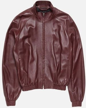 Acne Studios Fn Mn Leat000322 Leather Outerwear - Red