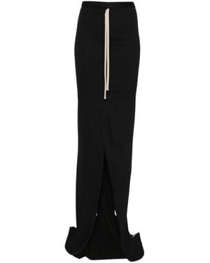 Moncler Cotton Long Skirt - Black