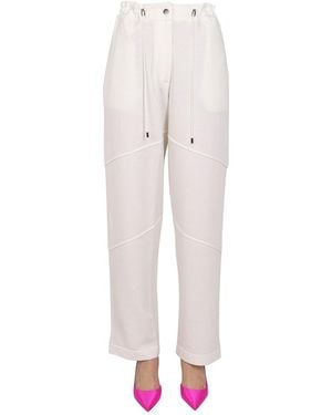 Tom Ford Drawstring Panelled Trousers - White