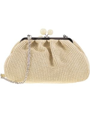 Weekend by Maxmara Fortuna Pastry Bag Medium Raffia Effect - Naturel