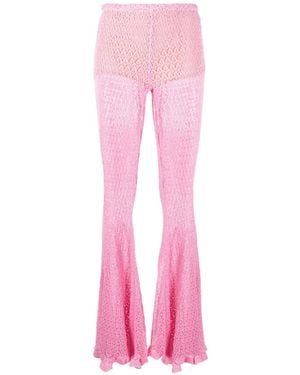 Blumarine Pantalone Maglia - Roze