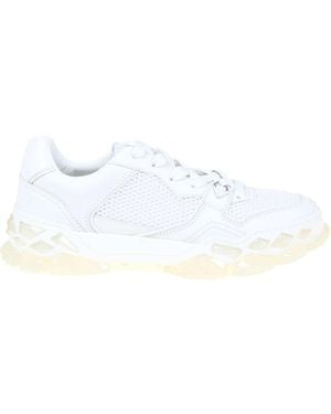 Jimmy Choo Diamond Leather Sneakers - White
