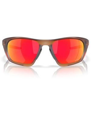 Oakley Sonnenbrille Oo9431 943116 Lateralis X Kylian Mbappé Dark Amber Matte/Prizm Ruby Unisex - Rot