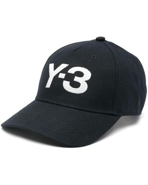 Y-3 Logo Baseballkappe - Blau