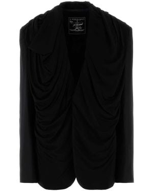 Y. Project Stretch Twill Oversize Blazer - Black