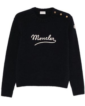 Moncler Rundhalsausschnitt - Schwarz