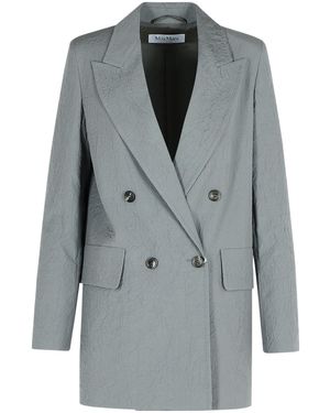 Max Mara 'abavo' Gray Wool Blazer - Grijs